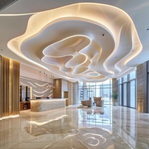 Ứng dung gốm bọt sứ làm ốp trần