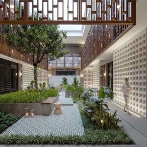 Ứng dụng gốm bọt sứ làm vách ngăn trang trí